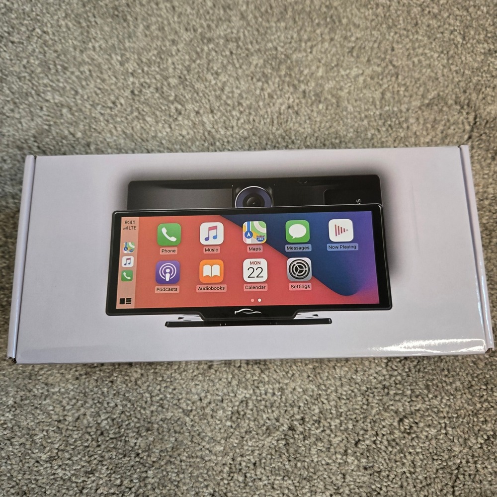 CarTablet Pro Max Wireless Apple CarPlay Android Auto Dash Cam Multimedia Screen